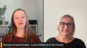 Byznysové jednohubky - Lucie Dědková - Ven Avenir - vizuální identita