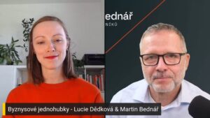 Byznysové jednohubky: Lucie Dědková a Martin Bednář: B2B prodej začíná na recepci